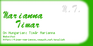 marianna timar business card