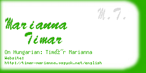 marianna timar business card